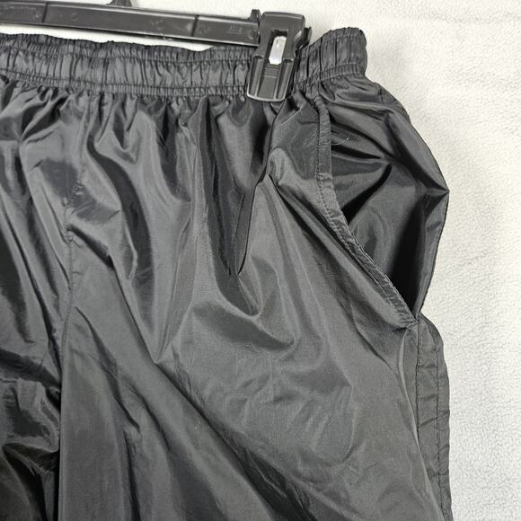 Vintage Nike Track Pants Mens Sz L Windbreaker Lined Black Lightweight Gray Tag - Picture 2 of 15